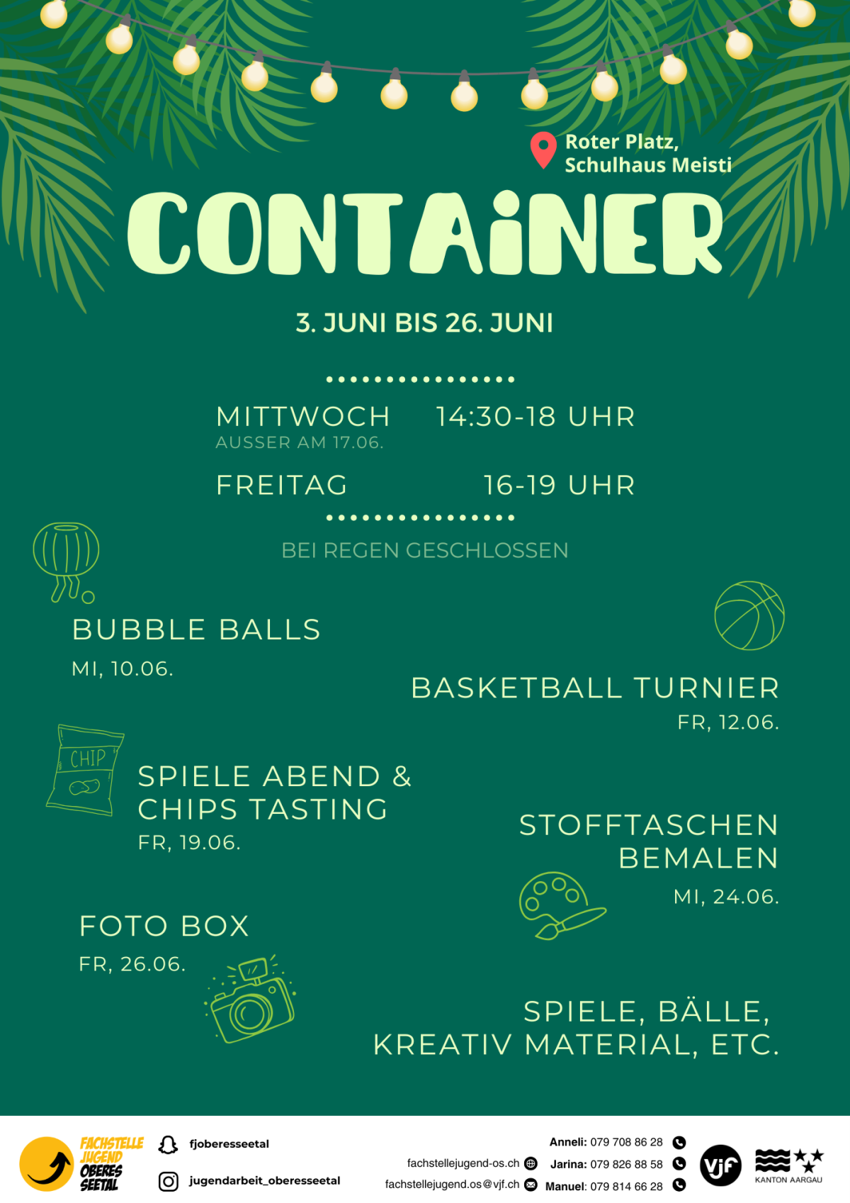 Container Meisterschwanden Programm