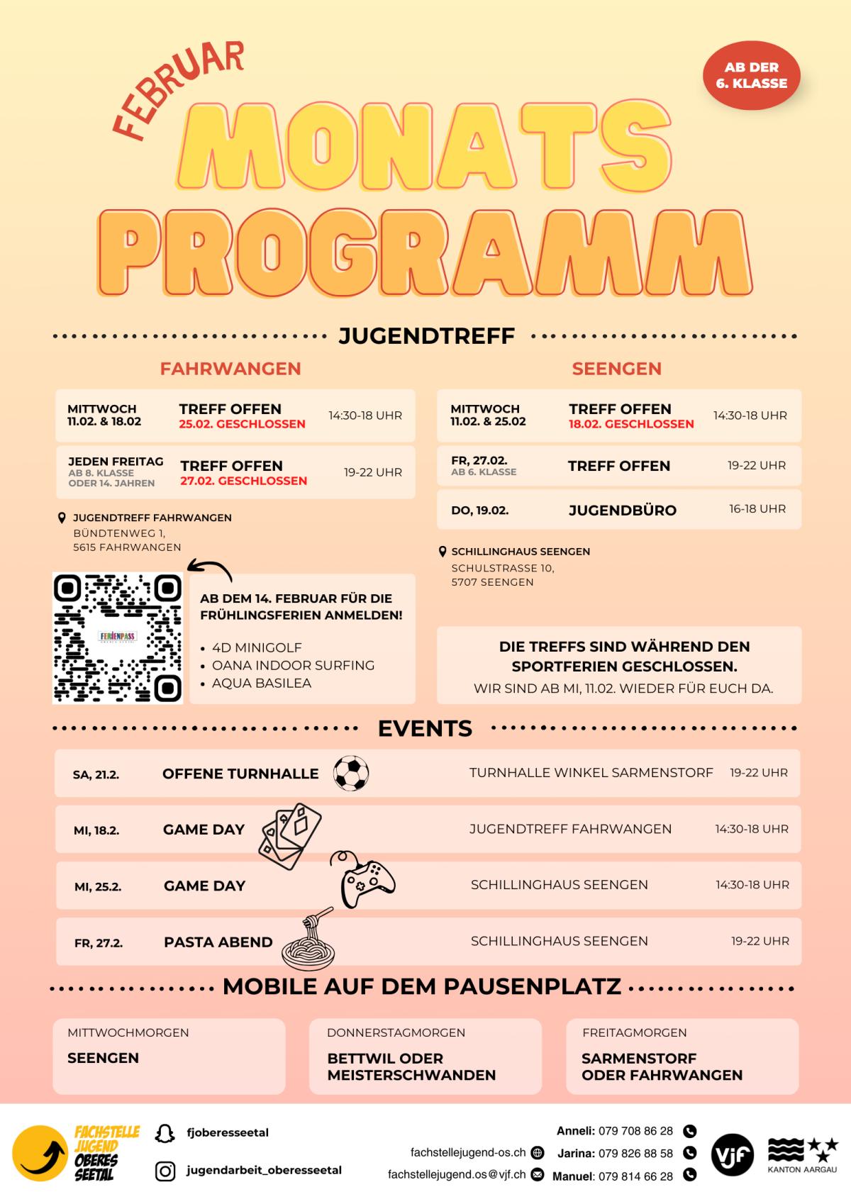 Monatsprogramm Februar 2026